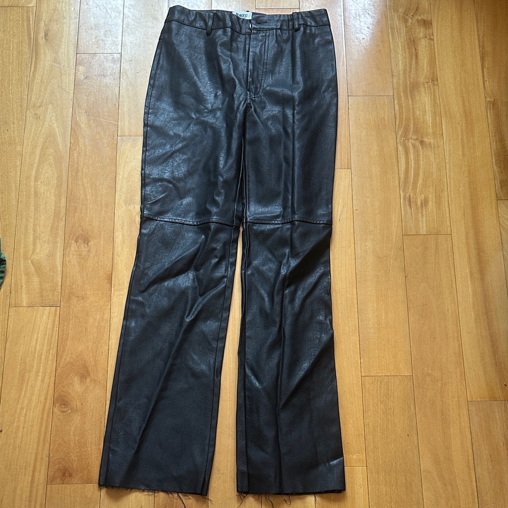 Princess Polly Black Faux Leather Pants